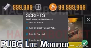 Pubg mobile lite mod menu(APK 0.31.0,Aimbot, ESP, Unlimited Money) 5